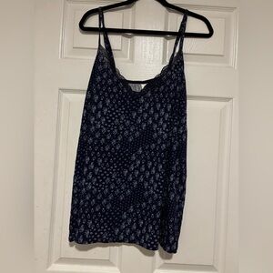 Cacique Dark Blue Floral Camisole